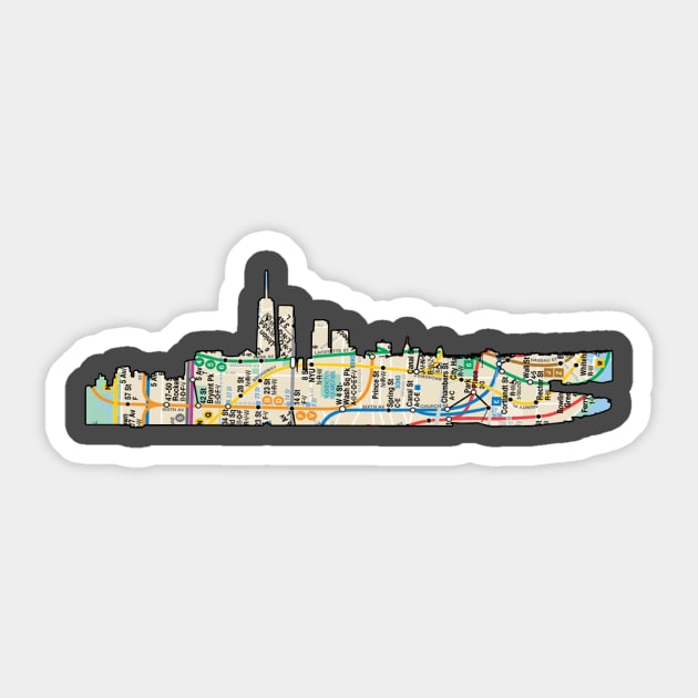 WOrld trade center Sticker by Hook Ink